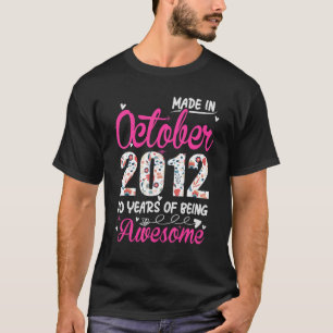Camiseta 10.ª festividad desde octubre de 2012