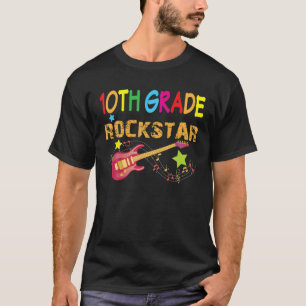 Camiseta 10.ª Guitarra Eléctrica Rockstar De Nuevo A