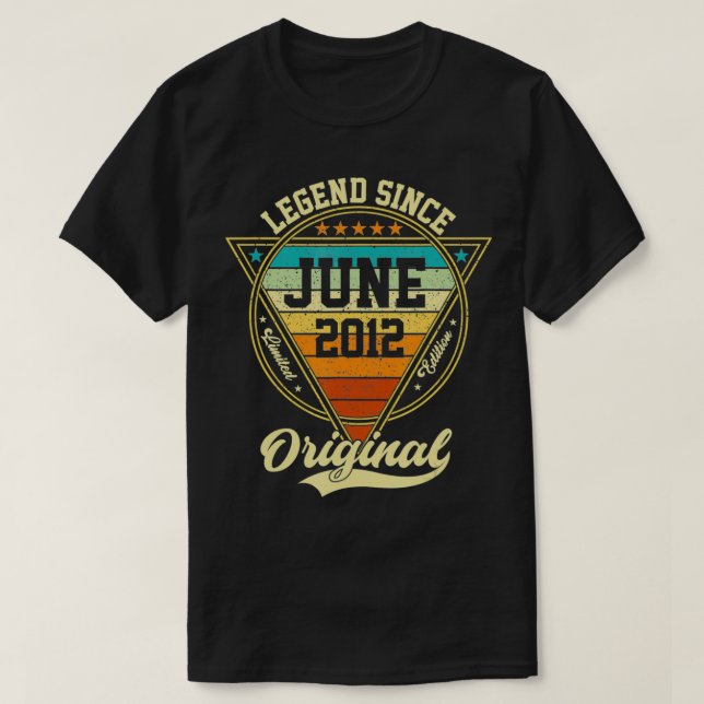 Camiseta 10.ª leyenda de cumpleaños desde junio de 2012 de  (Diseño del anverso)