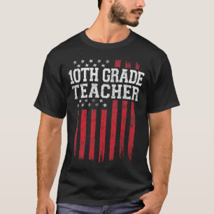 Camiseta 10.ª Maestra Bandera Estadounidense Usa Patriot Pa
