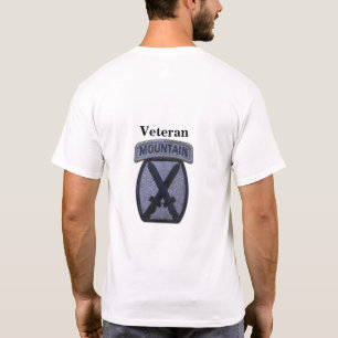 Camiseta 10.ª MTN MD Div Mountain Division Veterans Vets