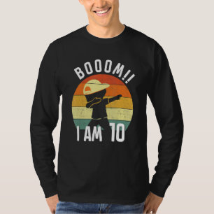 Camiseta 10.ª Noche Dabbing Niño De 10 Años De Edad Boom