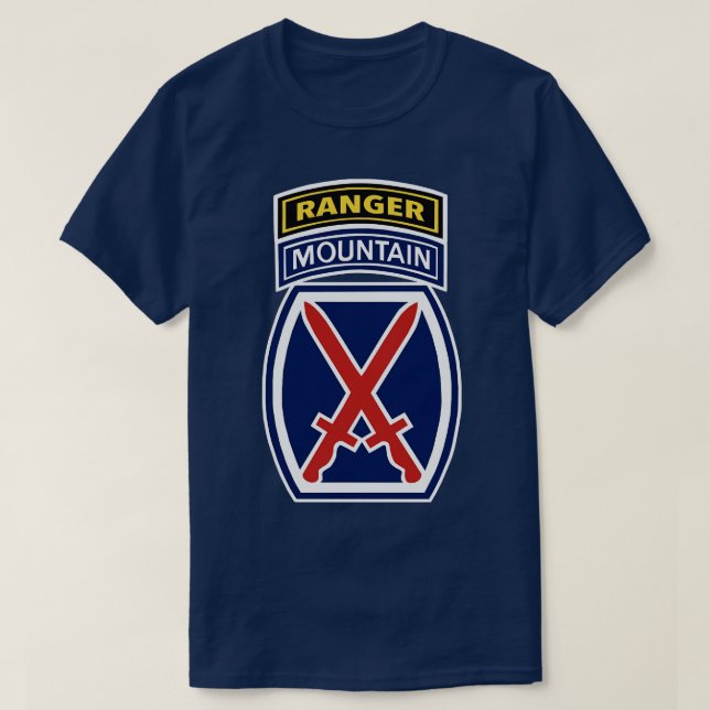 Camiseta 10.ª Pestaña De La División De Montaña (Diseño del anverso)