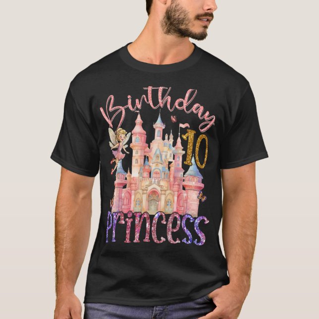 Camiseta 10.ª Princesa Fairy de 10 años (Anverso)