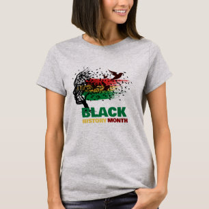 Camiseta 10.ª raíz africana de árbol Orgullosa historia neg