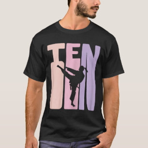 Camiseta 10.ª Regalo de cumpleaños Karate Retro Marcial Tae