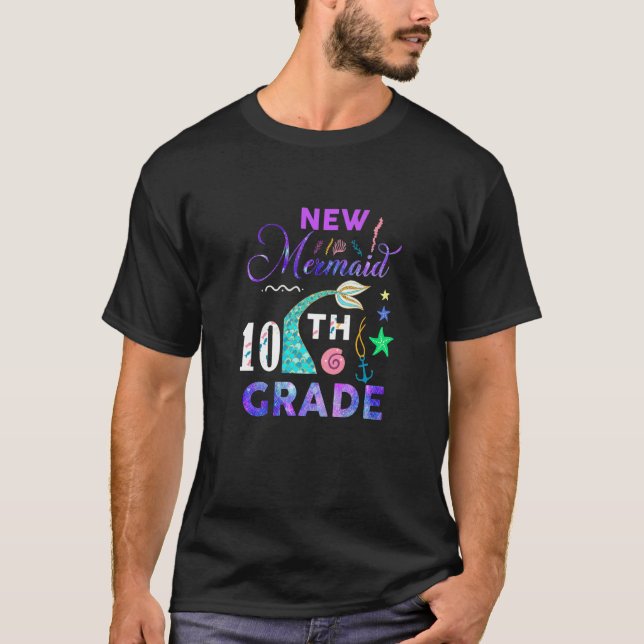Camiseta 10.ª sirena Chicas de clase 10 Princesa de décimo  (Anverso)