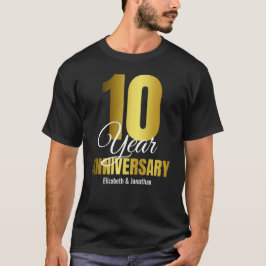 Camiseta 10.º Aniversario Boda