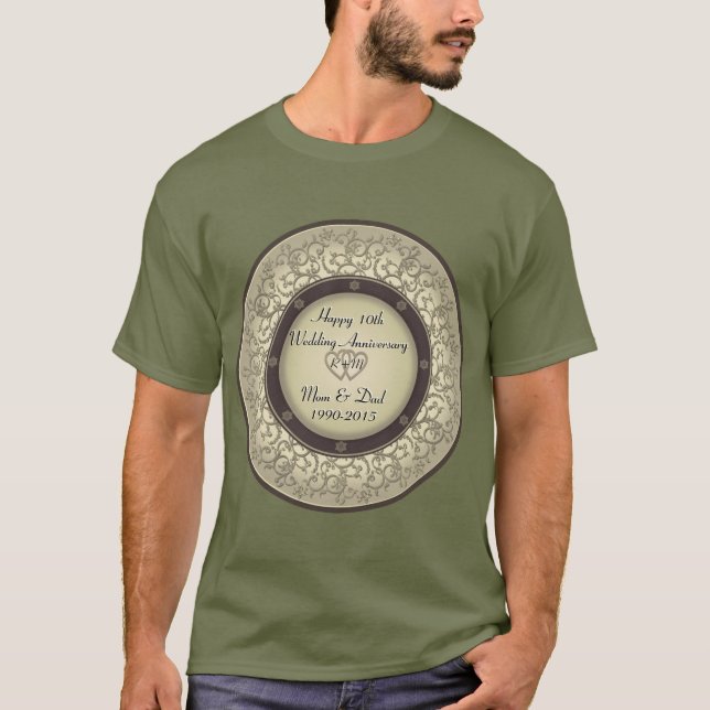 Camiseta 10.º Aniversario Boda (Anverso)