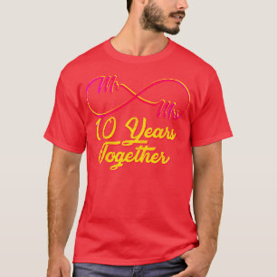 Camiseta 10.º Aniversario Boda 10 Años De Matrimonio 2