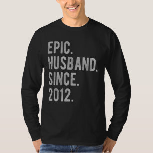 Camiseta 10.º Aniversario Boda Por Él Esposo Epico Sinc