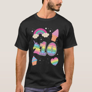 Camiseta 10.º Aniversario Magico De Poppin Unicorn Popits 1
