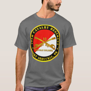 Camiseta 10.º Arbuche del Regimiento de Cavalry Sol Búfalo