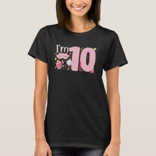 Camiseta 10.º Balneario Cumpleaños Spa 10 Años B Día Chicas