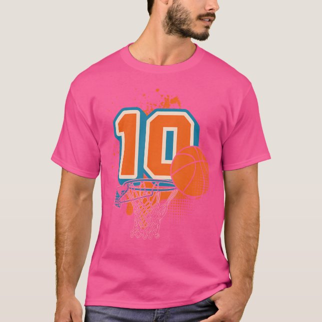 Camiseta 10.º Básquetbol Juvenil 10 (Anverso)