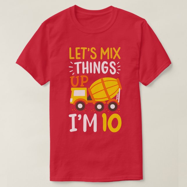 Camiseta 10.º Camionero de Cumpleaños (Diseño del anverso)