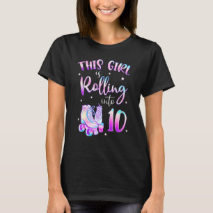 Camiseta 10.º Chica de cumpleaños Roller Ska