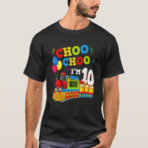 Camiseta 10.º Chica de los Tren de Cumpleaños Choo C