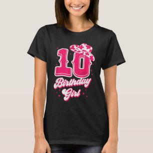 Camiseta 10.º Chica de ropa de cumpleaños Rodeo Oeste de 10