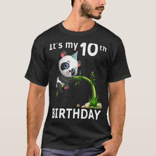 Camiseta 10.º cumpleaños 10 años Fiesta Animal Panda 5