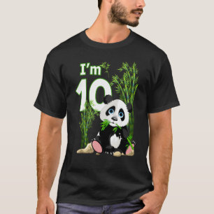 Camiseta 10.º cumpleaños 10 años Fiesta Animal Panda 6