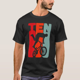 Camiseta 10.º cumpleaños BMX y Bicycle Rac BMX de 10 años