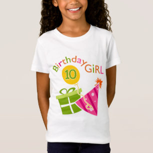 Camiseta 10.º cumpleaños - Chica de cumpleaños