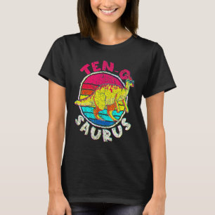 Camiseta 10.º cumpleaños Diez O Saurus I Parasaurolophus Fa
