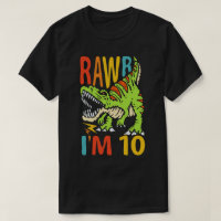 10.º cumpleaños Dinosaur T Rex Rawr Tengo 10 para