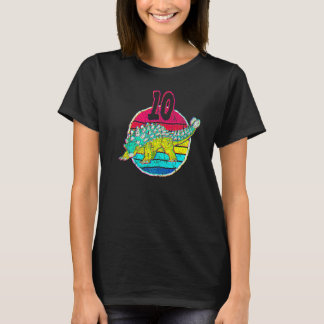 Camiseta 10.º cumpleaños I Ankylosaurus Magniventris I Fami