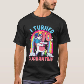 Camiseta 10.º Cumpleaños Unicornio De Diez Años