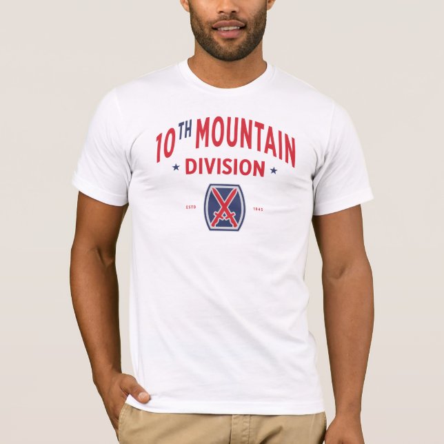 Camiseta 10.º distintivo "Montañero" de la División de Mont (Anverso)