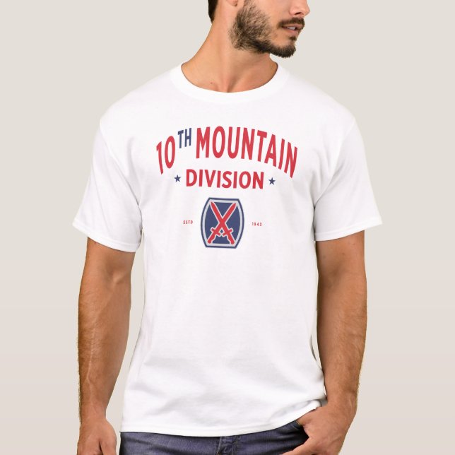 Camiseta 10.º distintivo "Montañero" de la División de Mont (Anverso)