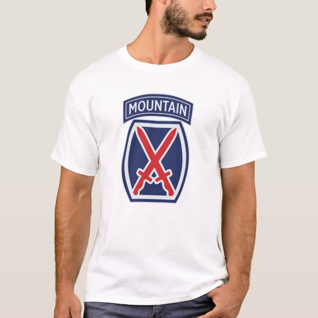 Camiseta 10.º distintivo "Montañero" de la División de Mont (Anverso)