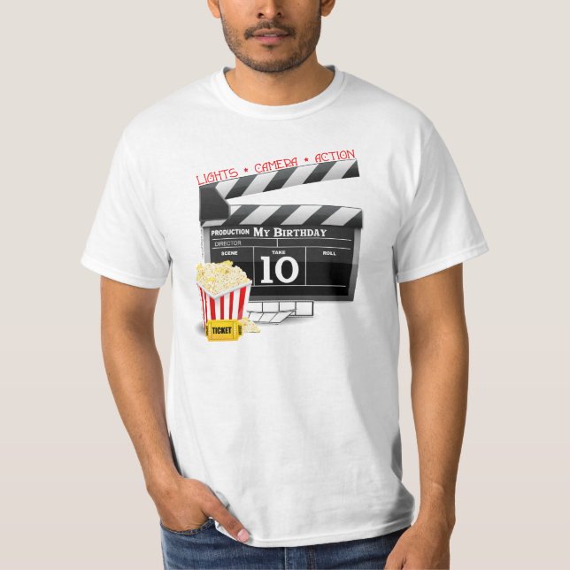 Camiseta 10.º Fiesta de cine de Hollywood (Anverso)