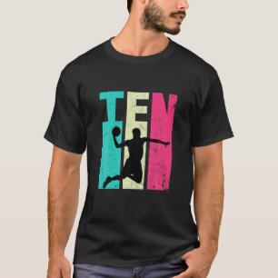 Camiseta 10.º Nacimiento De Los Amantes Del Básquetbol Retr