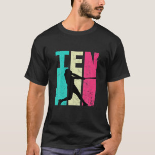 Camiseta 10.º Nacimiento De Los Amantes Del Béisbol Retro D
