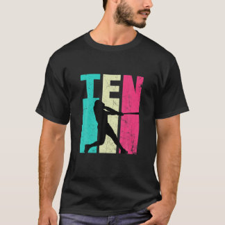 Camiseta 10.º Nacimiento De Los Amantes Del Béisbol Retro D