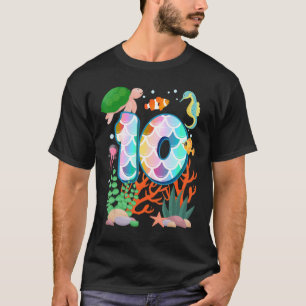 Camiseta 10.º natalicio Pescado Tetra Aquarium Nacimiento s