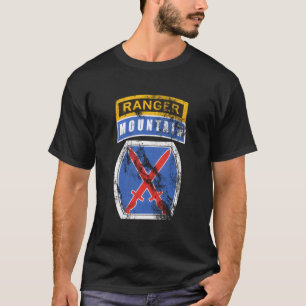 Camiseta 10.º Parche De La División Mtn De Montaña Con Pest