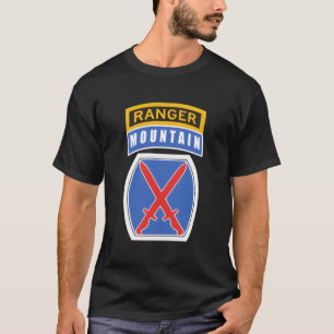 Camiseta 10.º Parche De La División Mtn De Montaña Con Pest