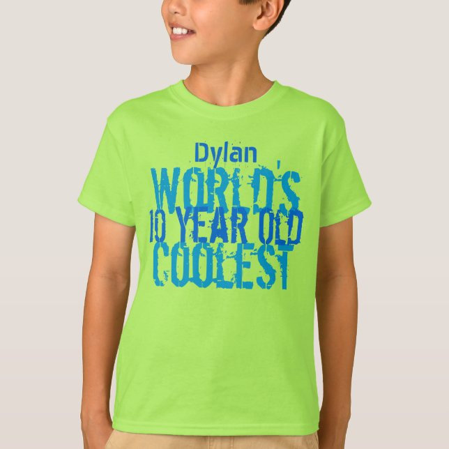 Camiseta 10.º regalo de cumpleaños, el niño de 10 años más  (Anverso)