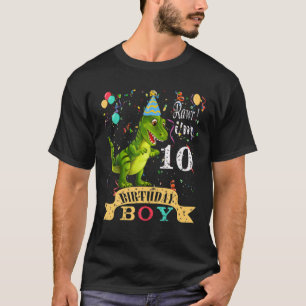 Camiseta 10.º regalo de cumpleaños increíble desde Dinosaur