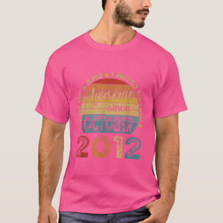 Camiseta 10.º regalo de cumpleaños increíble desde octubre