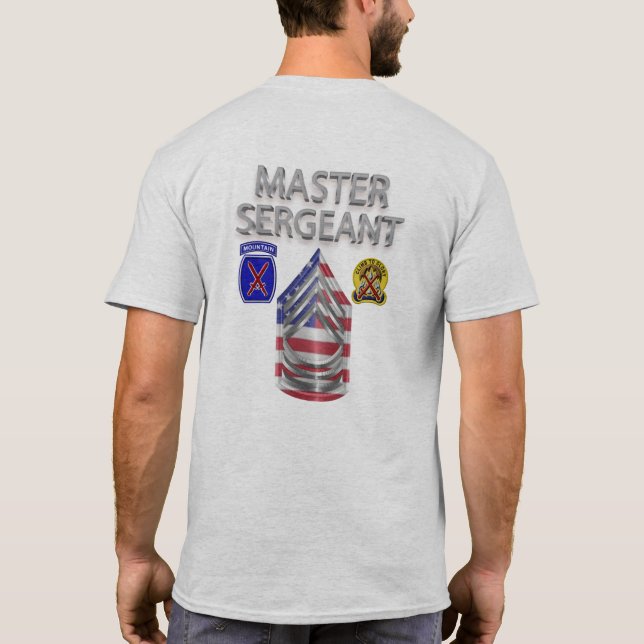 Camiseta 10.º sargento mayor de la División de Montaña (Reverso)