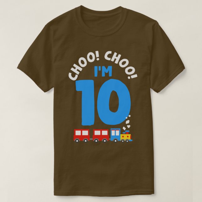 Camiseta 10.º tren Choo Choo (Diseño del anverso)