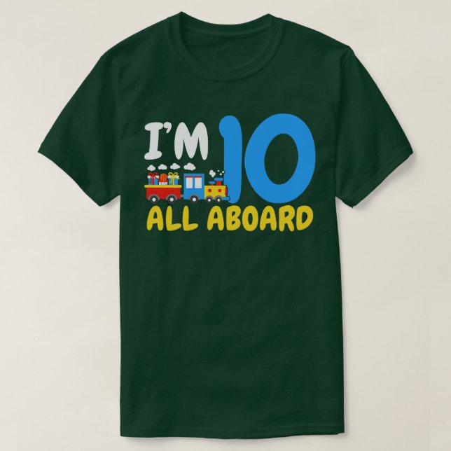 Camiseta 10.º tren de cumpleaños (Diseño del anverso)