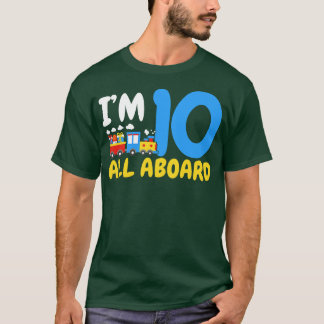 Camiseta 10.º tren de cumpleaños