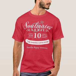 Camiseta 10° Aniversario del Boda - 10 años de matrimonio 