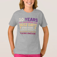 10 años 120 meses de increíble décimo cumpleaños